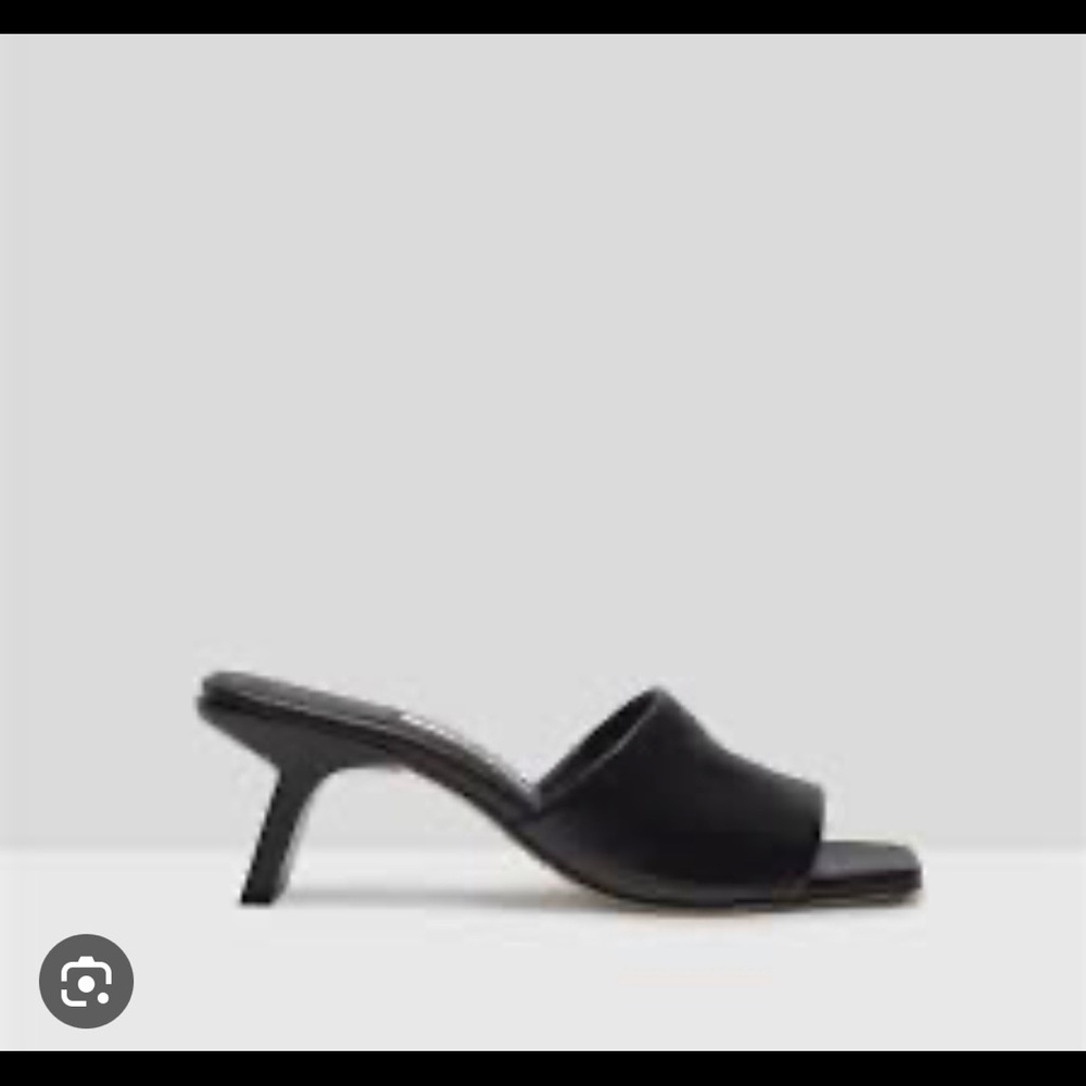 Miista Gabriella Black Leather Sandals size 8.5
